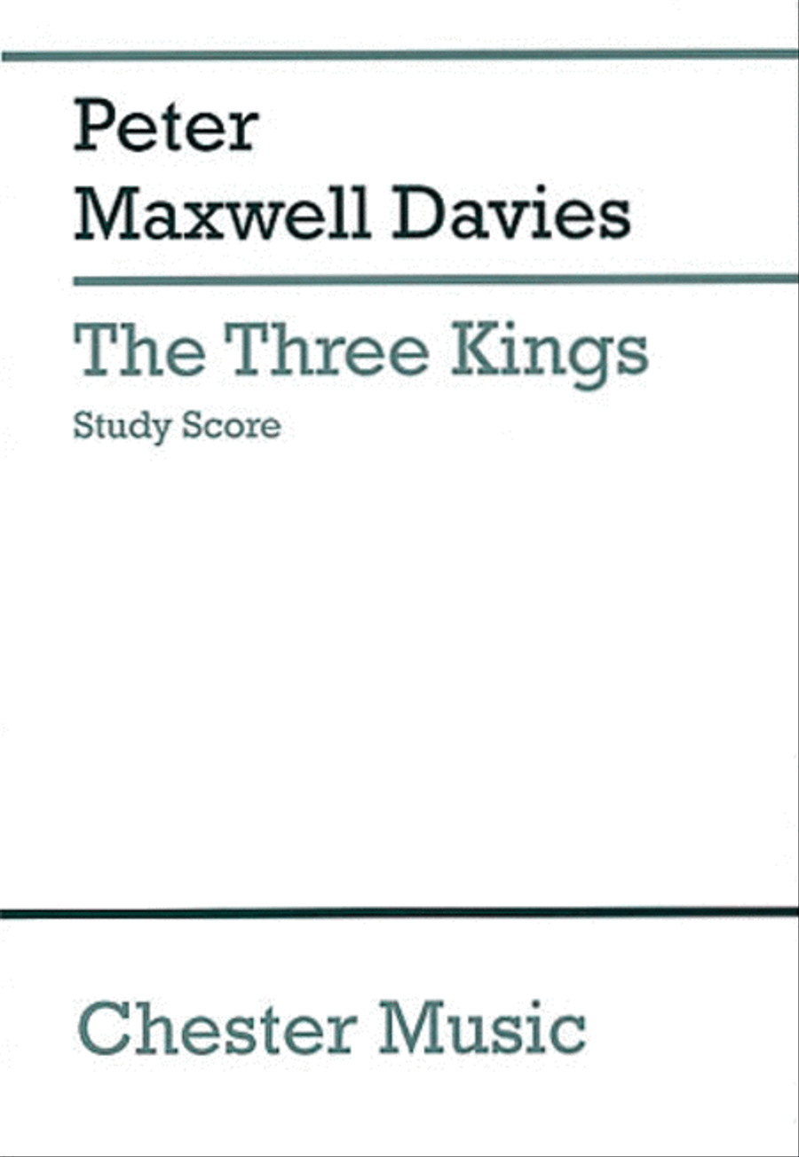 Peter Maxwell Davies: The Three Kings (Study Score) 4-Part scores gallery preview page 1