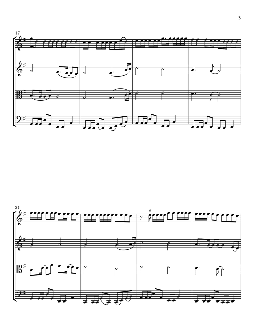 Changes String Quartet scores gallery preview page 3