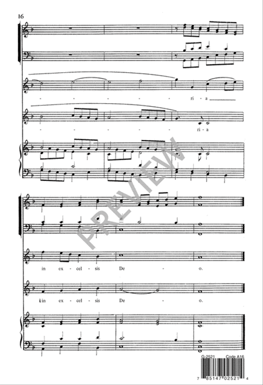 Angels We Have Heard On High 3-Part scores gallery preview page 17