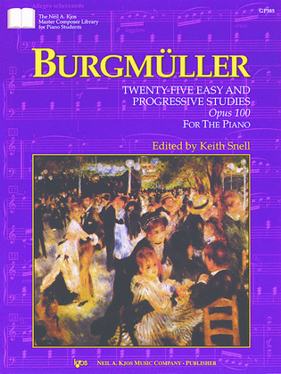Book cover for 25 Easy & Progressive Studies For Piano