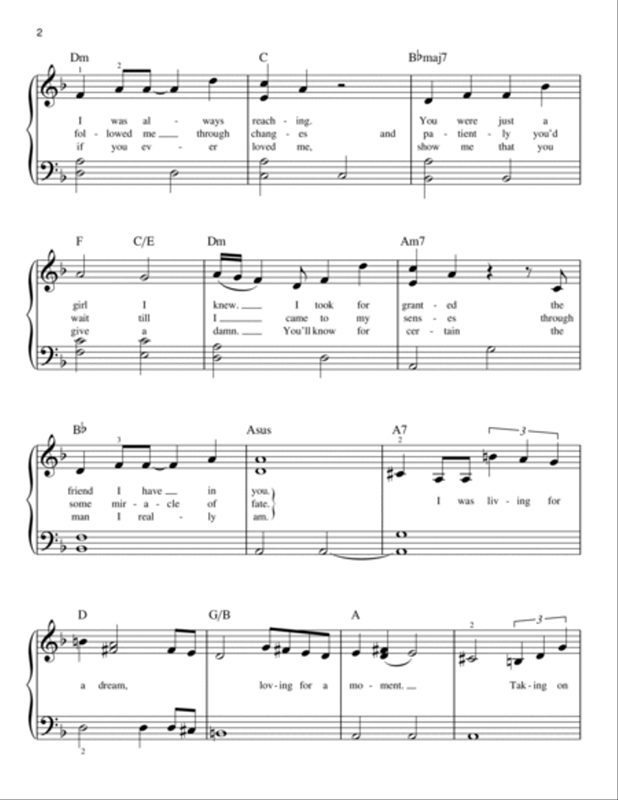 The Search Is Over The Search Is Over Easy Piano scores gallery preview page 2