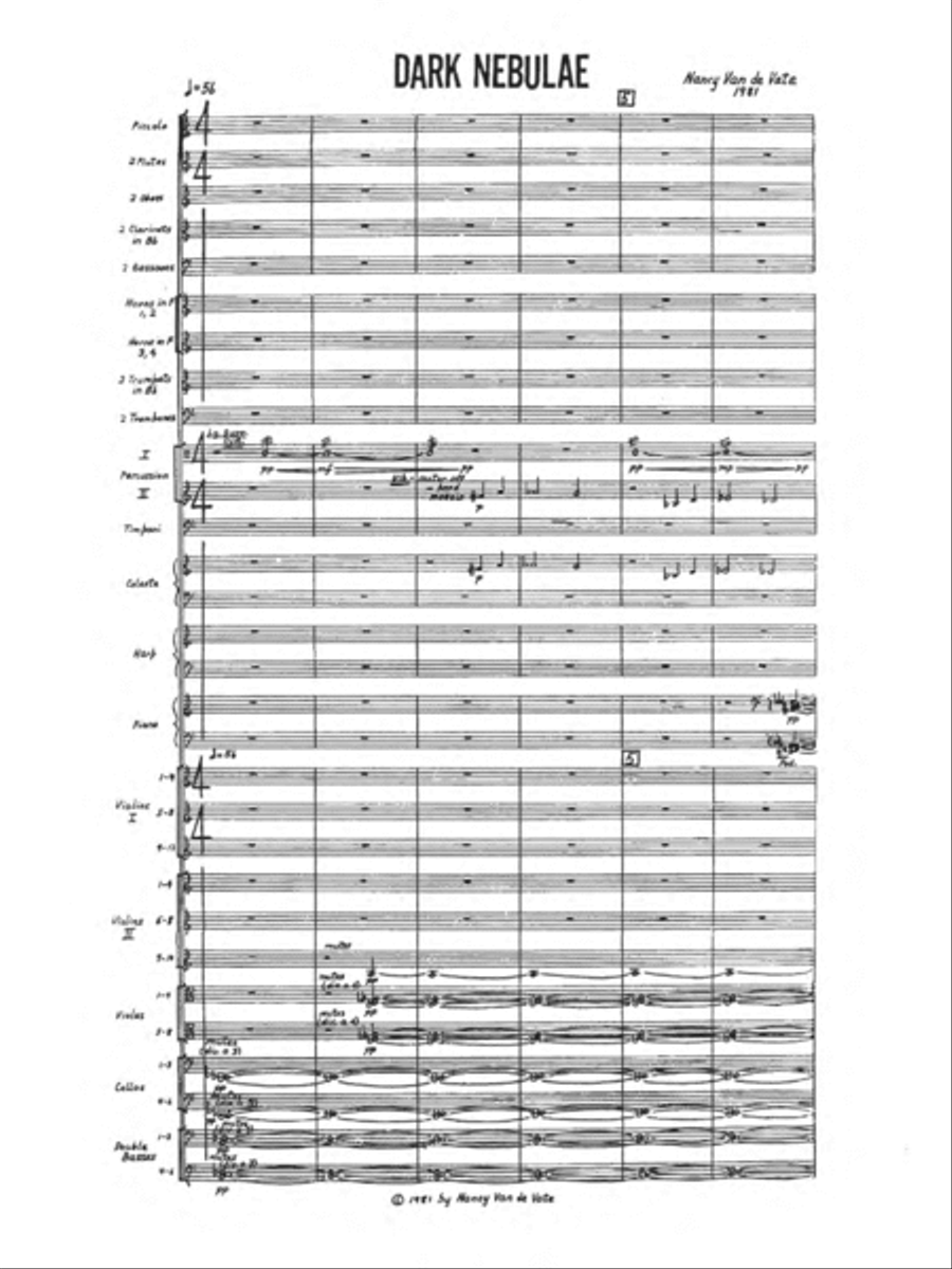 [Van de Vate] Dark Nebulae Full Orchestra scores gallery preview page 5