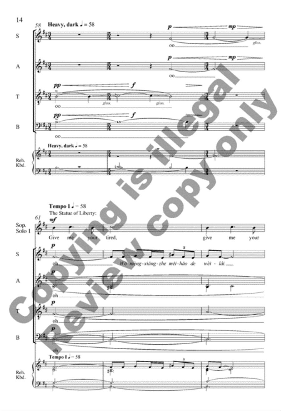 America Will Be! America Will Be! Divisi scores gallery preview page 14
