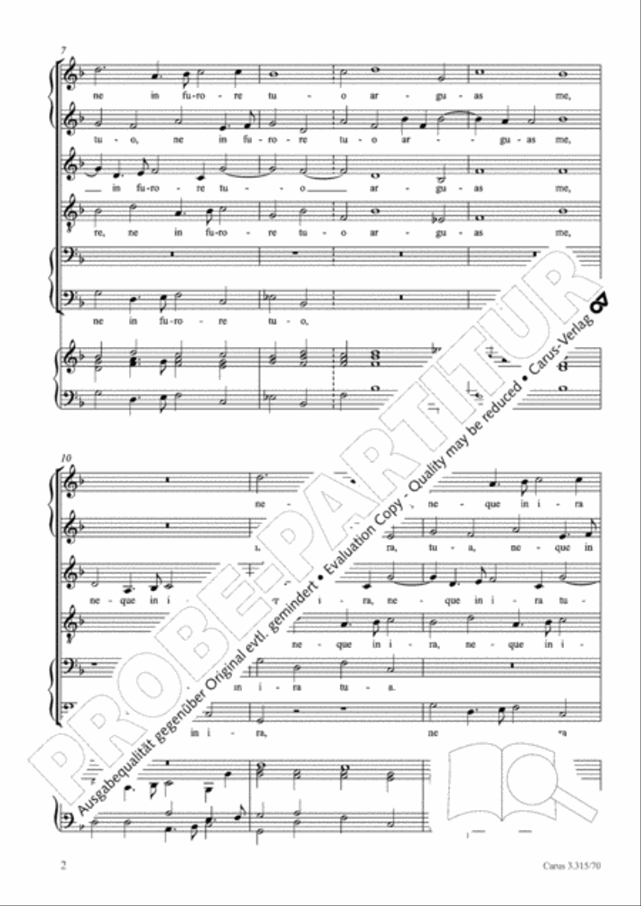 Domine, ne in furore SV 298 SSATBB scores gallery preview page 3