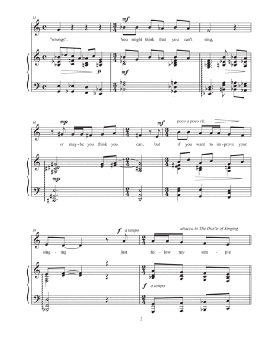 The Unofficial Guide to Above Average Singing for Medium Voice and Piano Medium Voice scores gallery preview page 3
