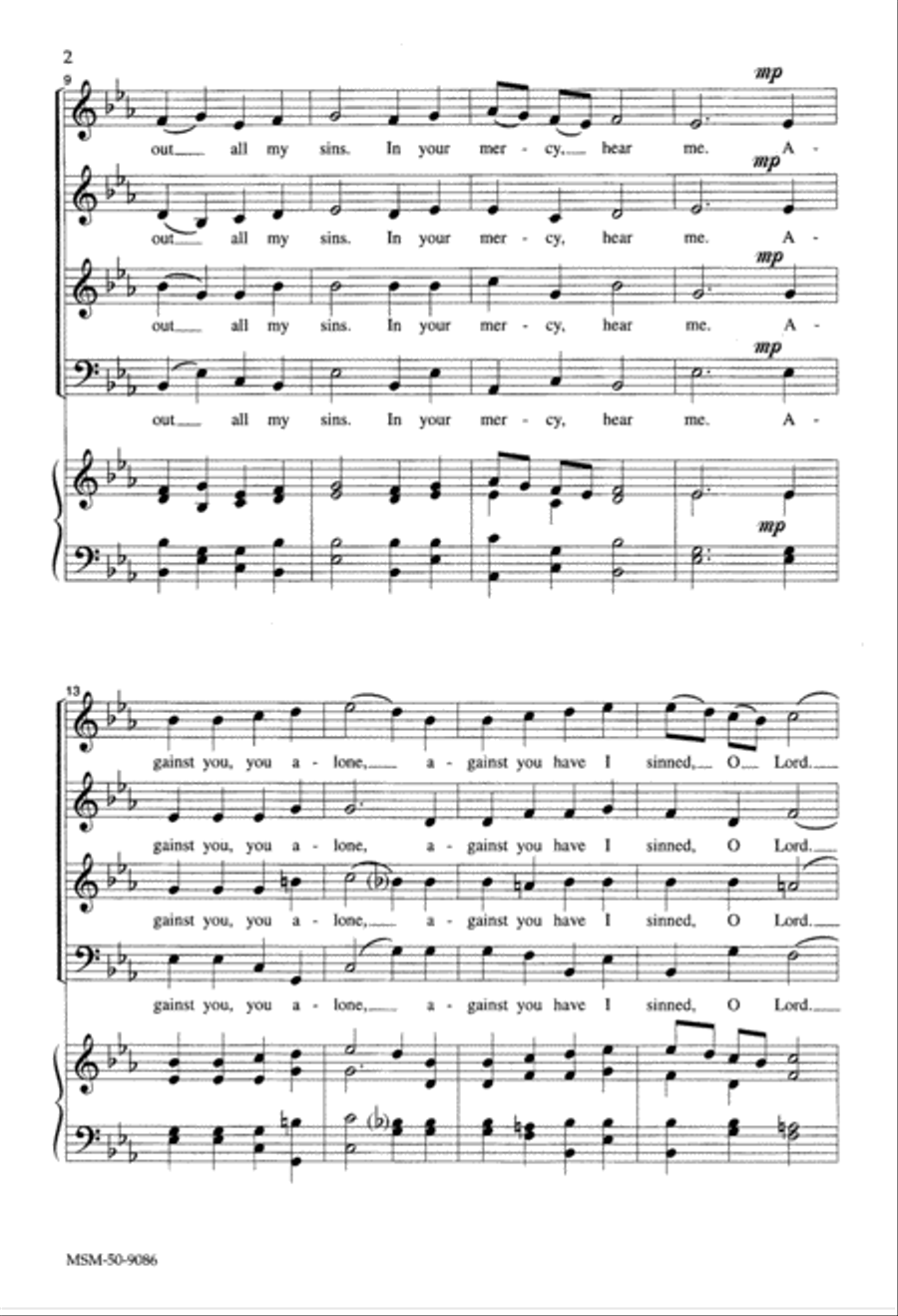 Have Mercy, O Lord 4-Part scores gallery preview page 3