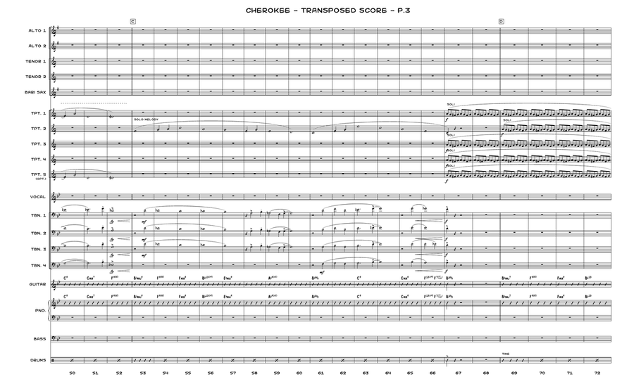 Cherokee (Szczesniak Polish Children's Version) Jazz Ensemble scores gallery preview page 3