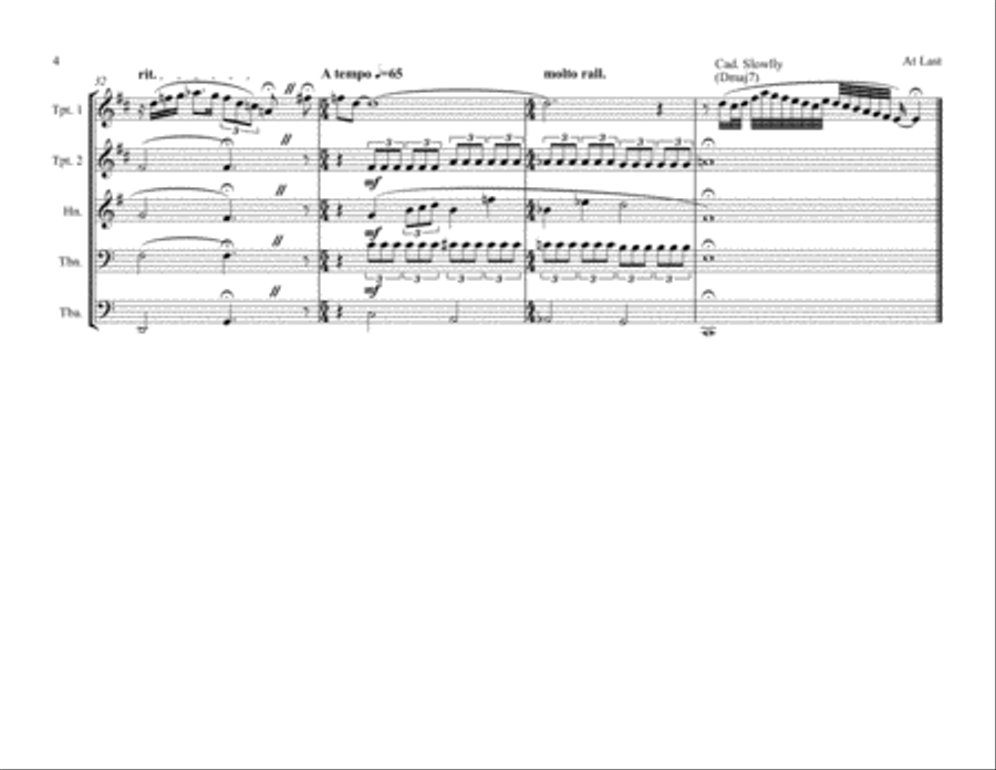 At Last Brass Ensemble scores gallery preview page 4