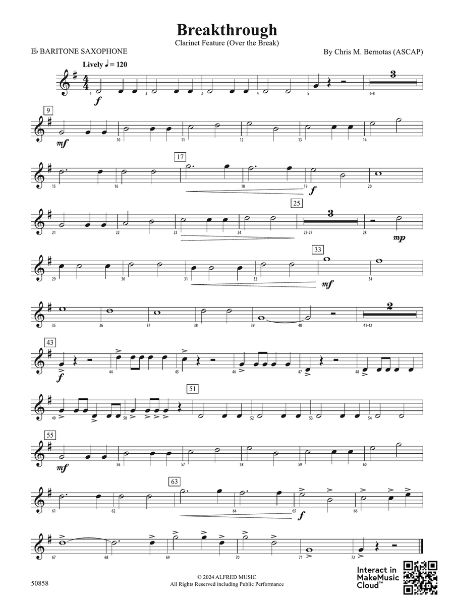 Breakthrough: E-flat Baritone Saxophone