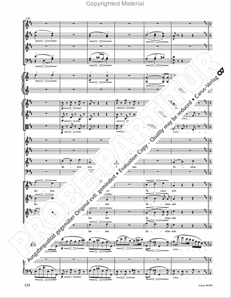 Missa solemnis Missa solemnis 4-Part scores gallery preview page 140