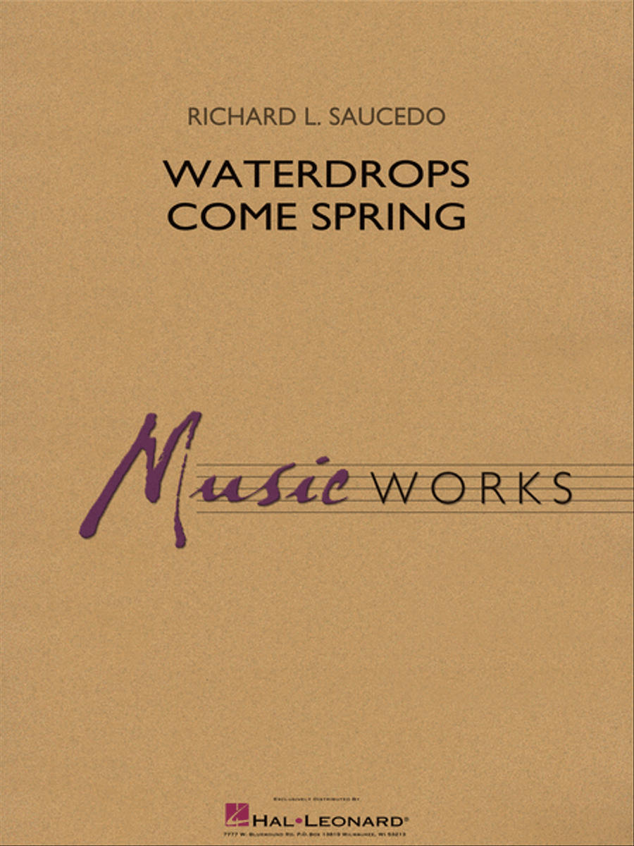 Waterdrops Come Spring Concert Band scores gallery preview page 1