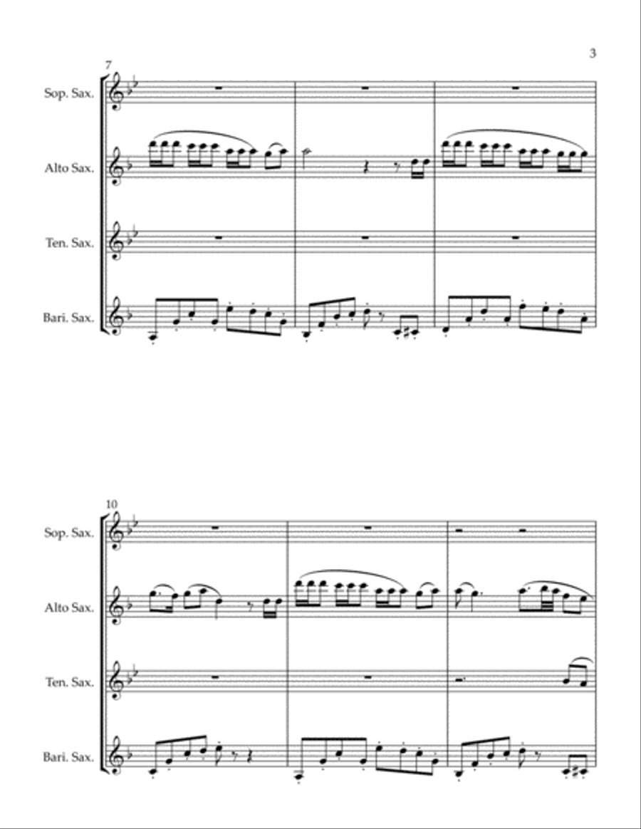 Attention Woodwind Quartet scores gallery preview page 3