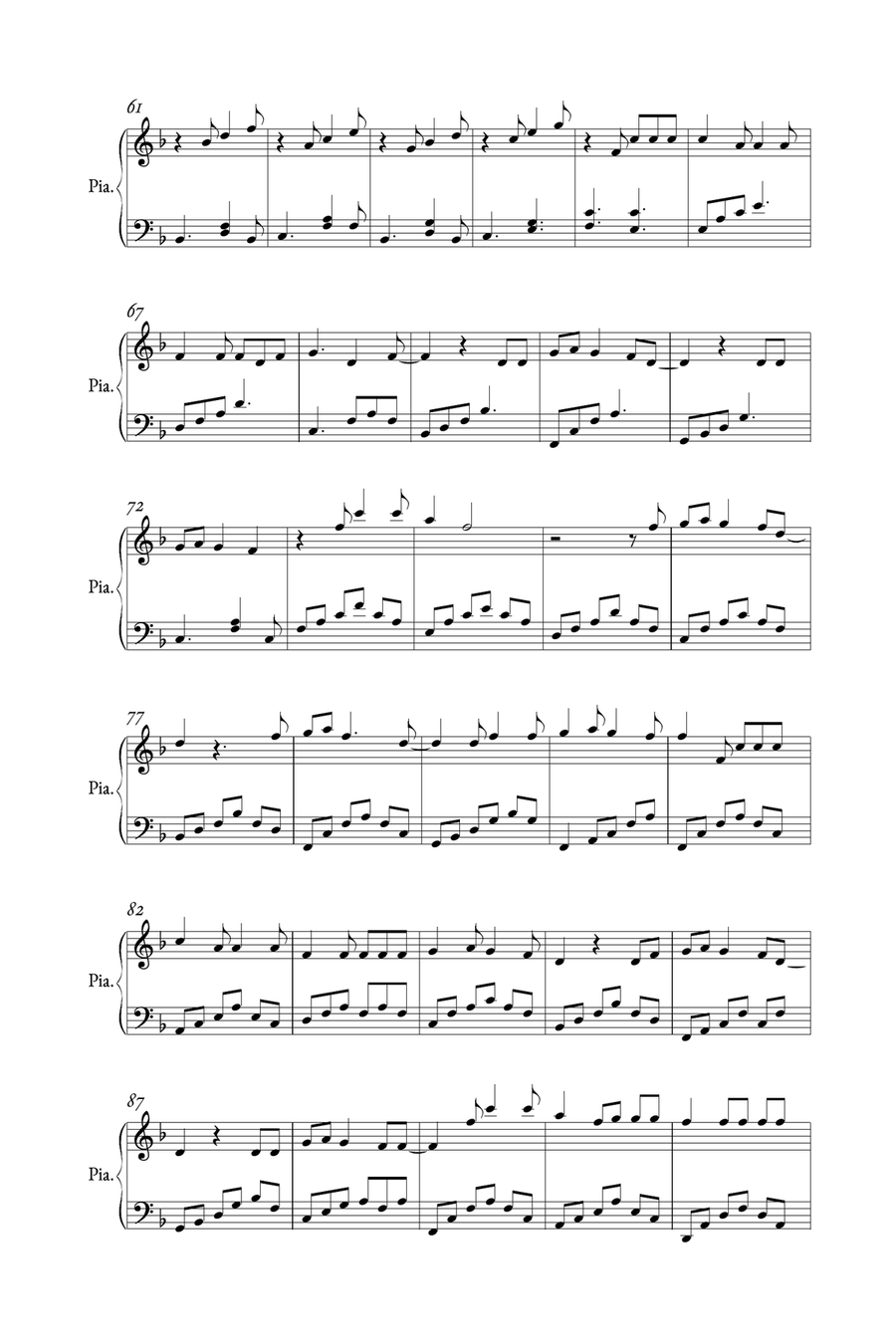 Better Together Piano Solo scores gallery preview page 3