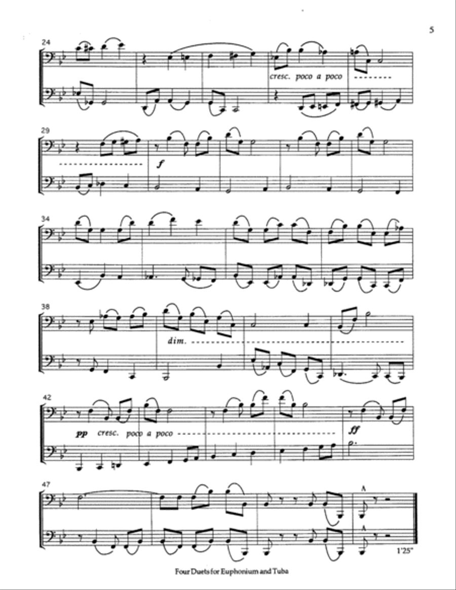 Four Duets Brass Duet scores gallery preview page 6