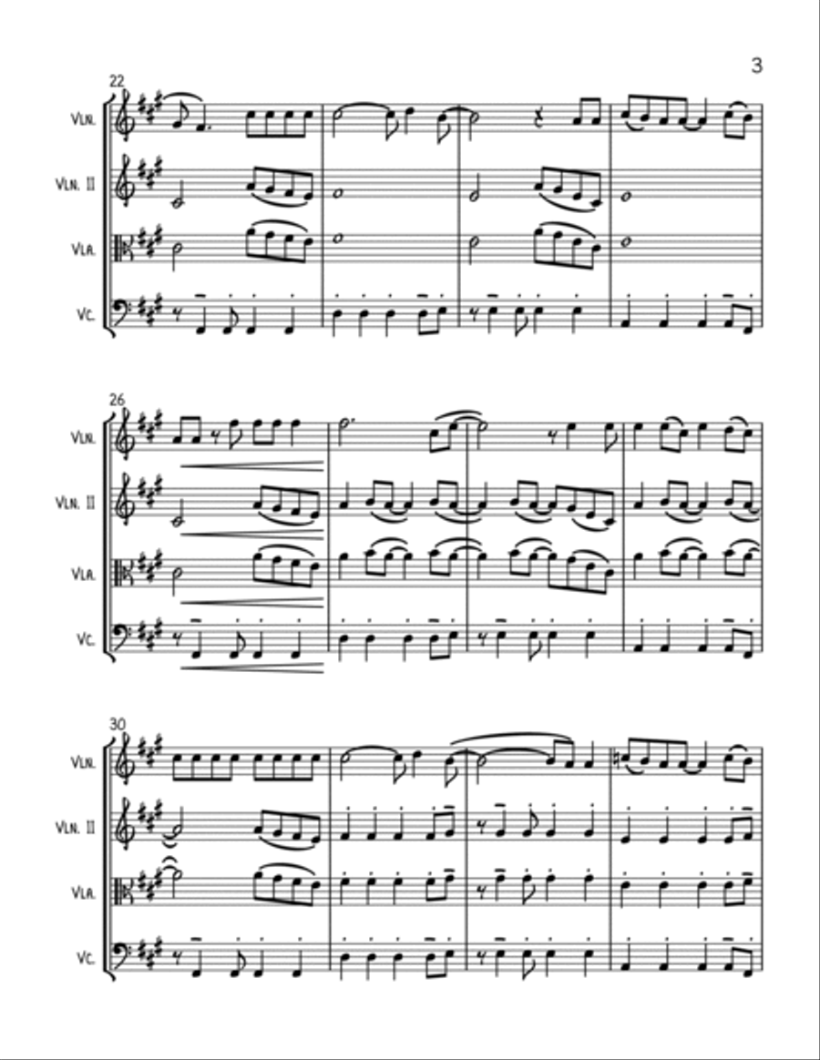 Viva La Vida Viva La Vida String Trio scores gallery preview page 3