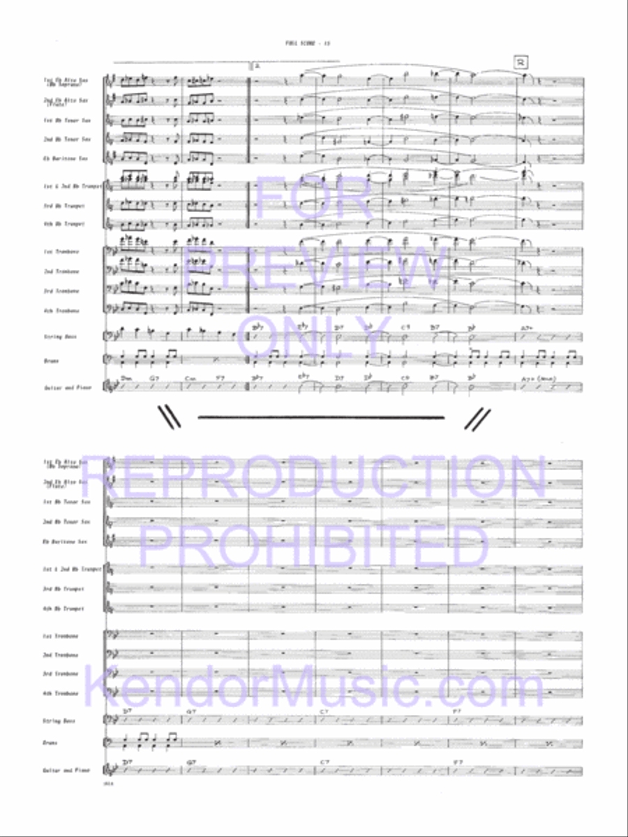 Fingers Jazz Ensemble scores gallery preview page 16