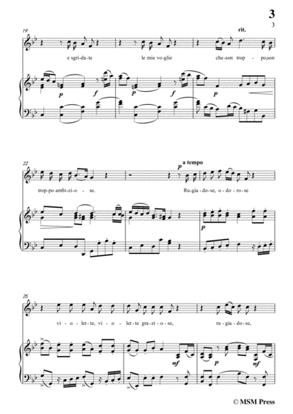 Scarlatti-Le Violette in B flat Major,from Pirro e Demetrio,for voice piano image number null