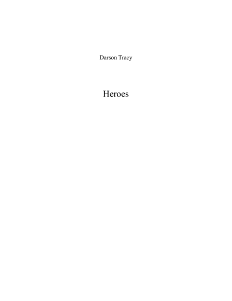 Heroes Heroes Concert Band scores gallery preview page 1