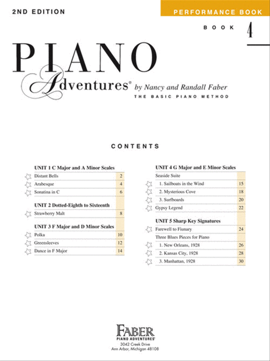 Level 4 – Performance Book – 2nd Edition Piano Method scores gallery preview page 2