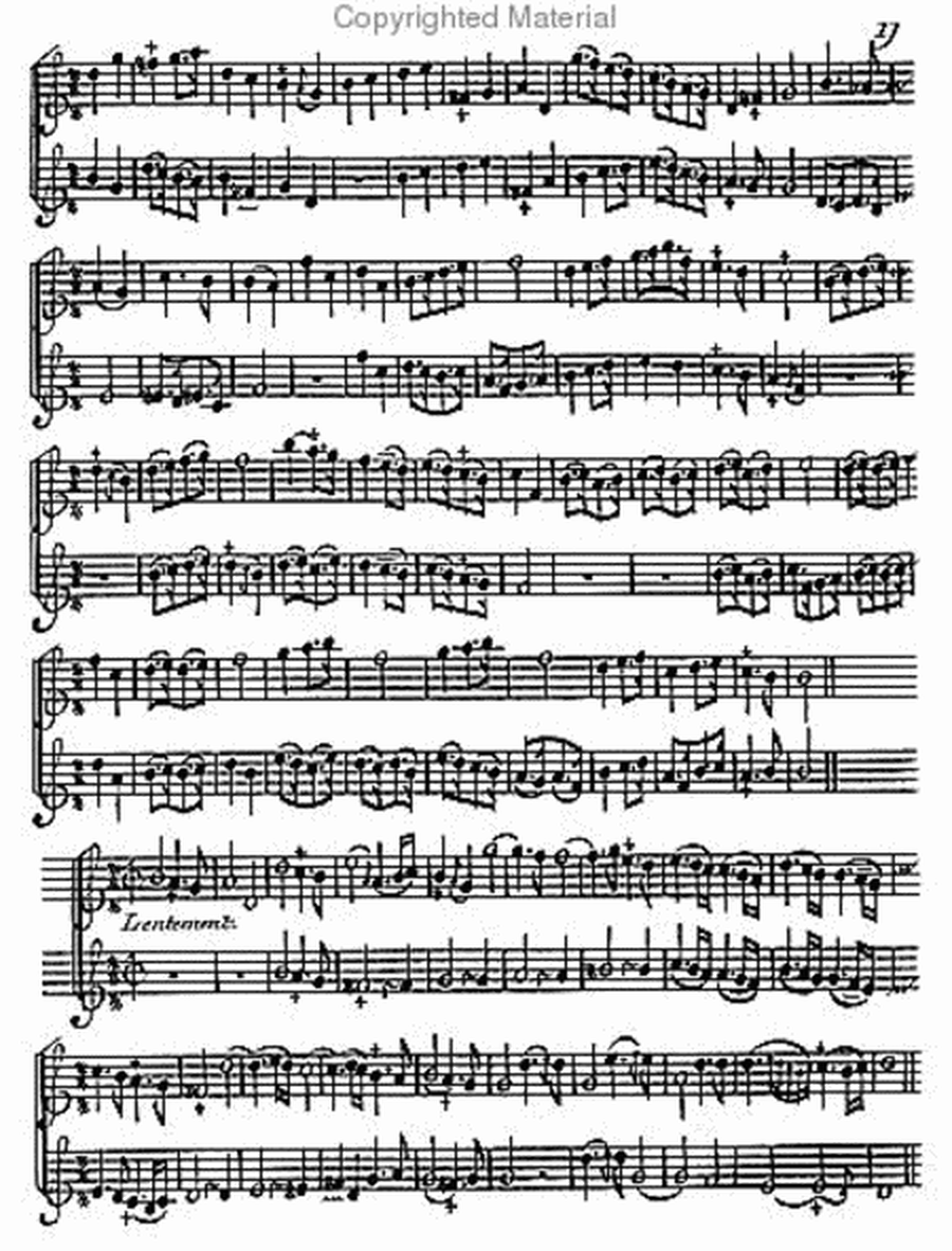 Sonatas for two flutes without bass - Opus 8