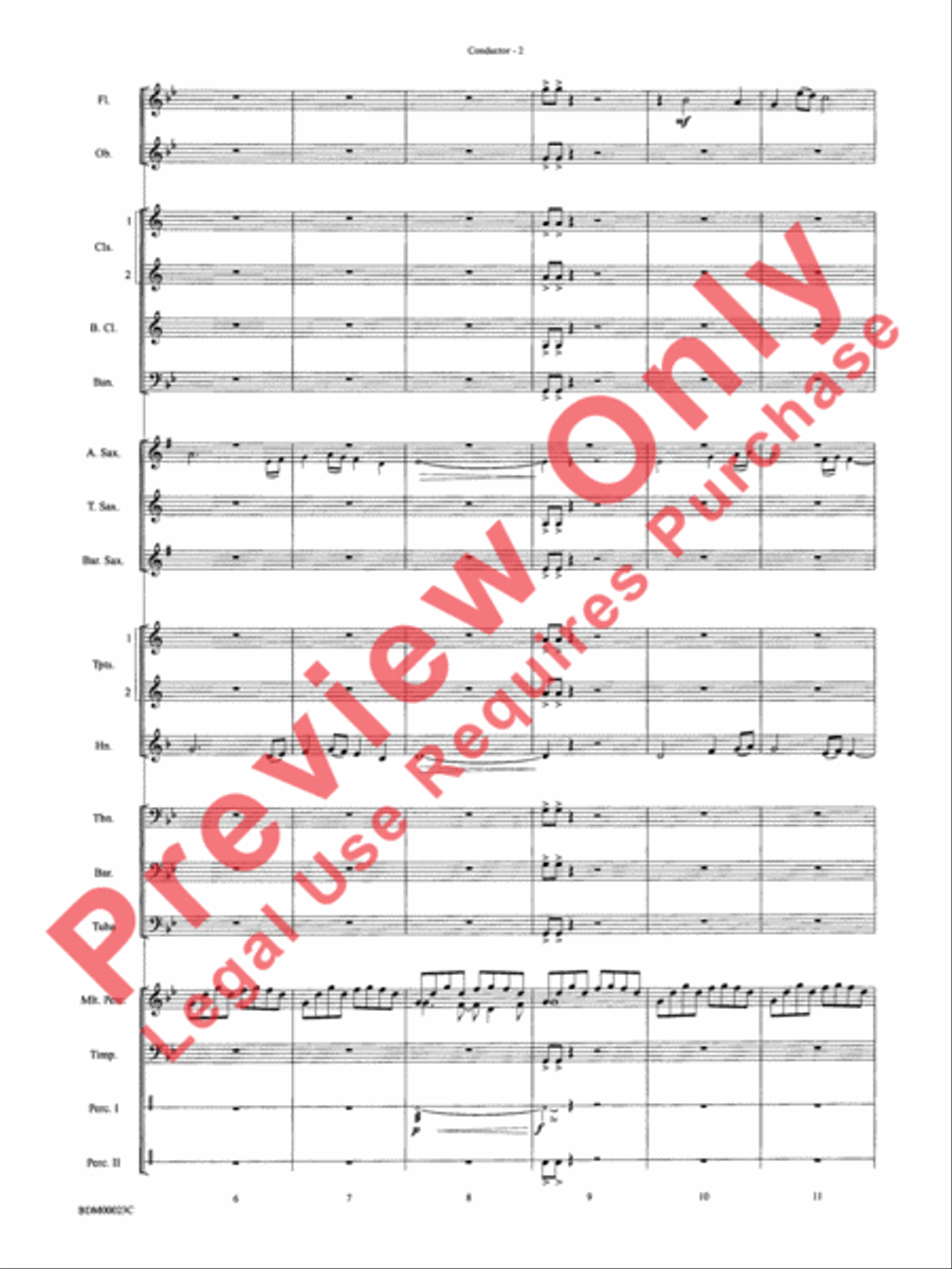 Under the Rice Moon Under the Rice Moon Concert Band scores gallery preview page 5