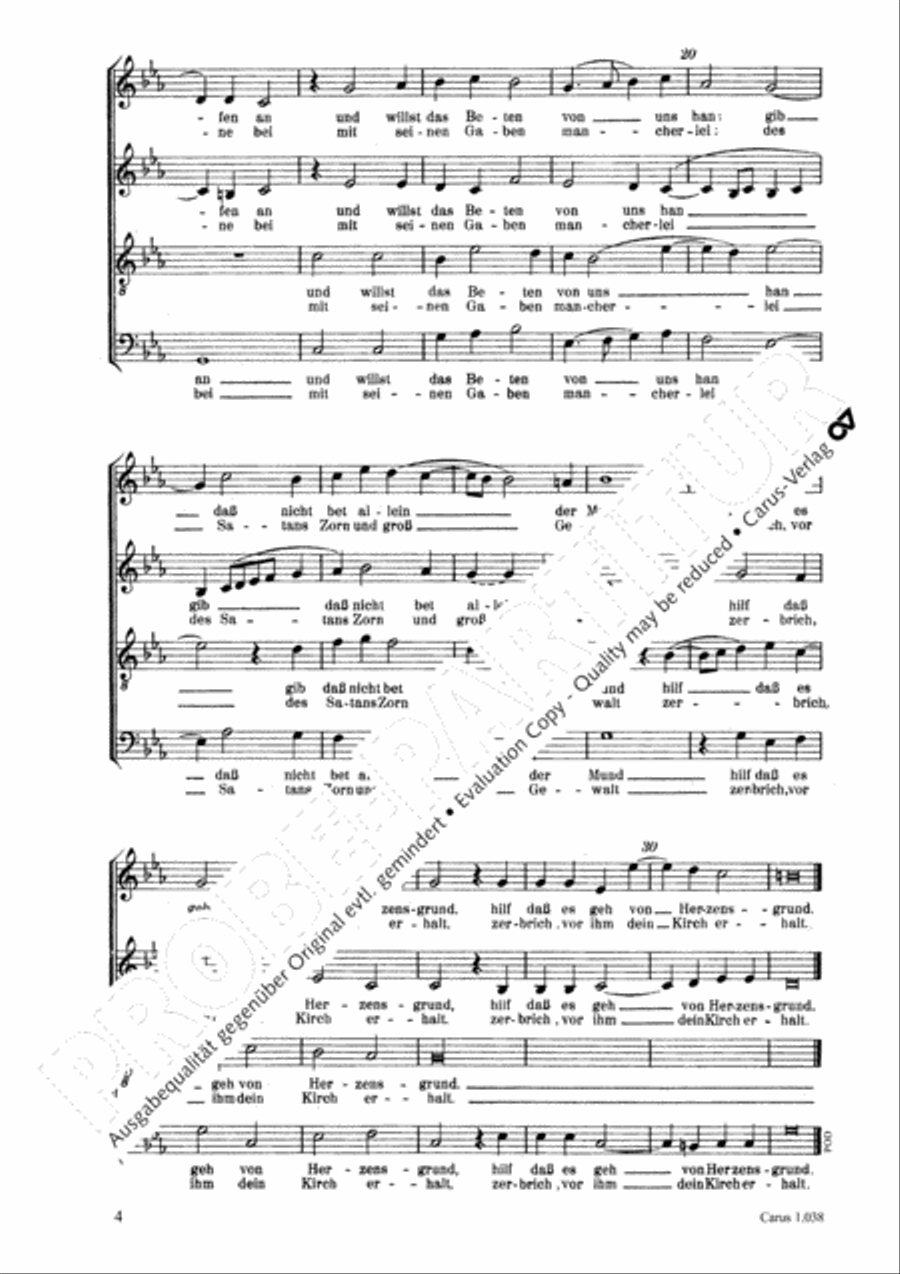 Zwei Choralmotetten zu 4 Stimmen (Ducis) Score scores gallery preview page 5