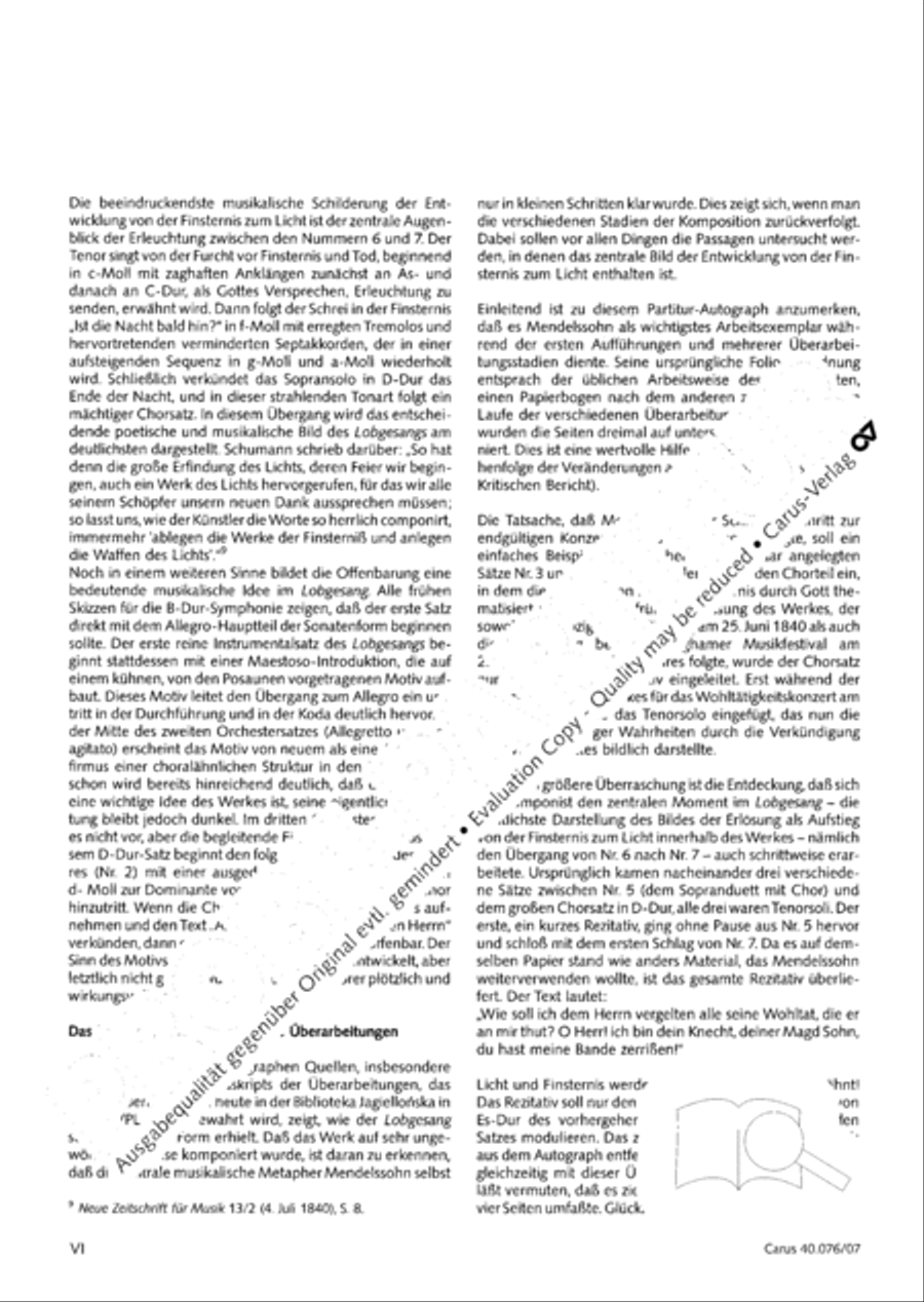 Hymn of Praise, MWV A 18 image number null