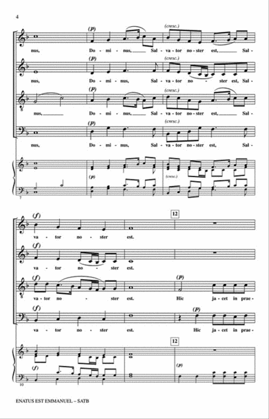 Enatus est Emmanuel 4-Part scores gallery preview page 3