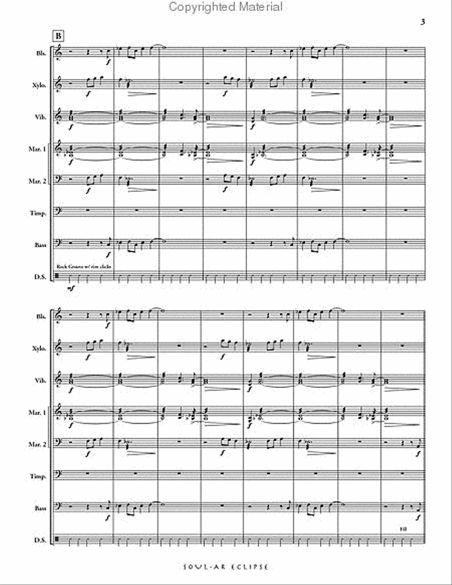 Soul-ar Eclipse Percussion Ensemble scores gallery preview page 4