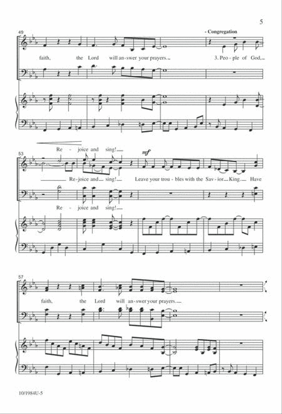 Seek and You Shall Find 4-Part scores gallery preview page 5