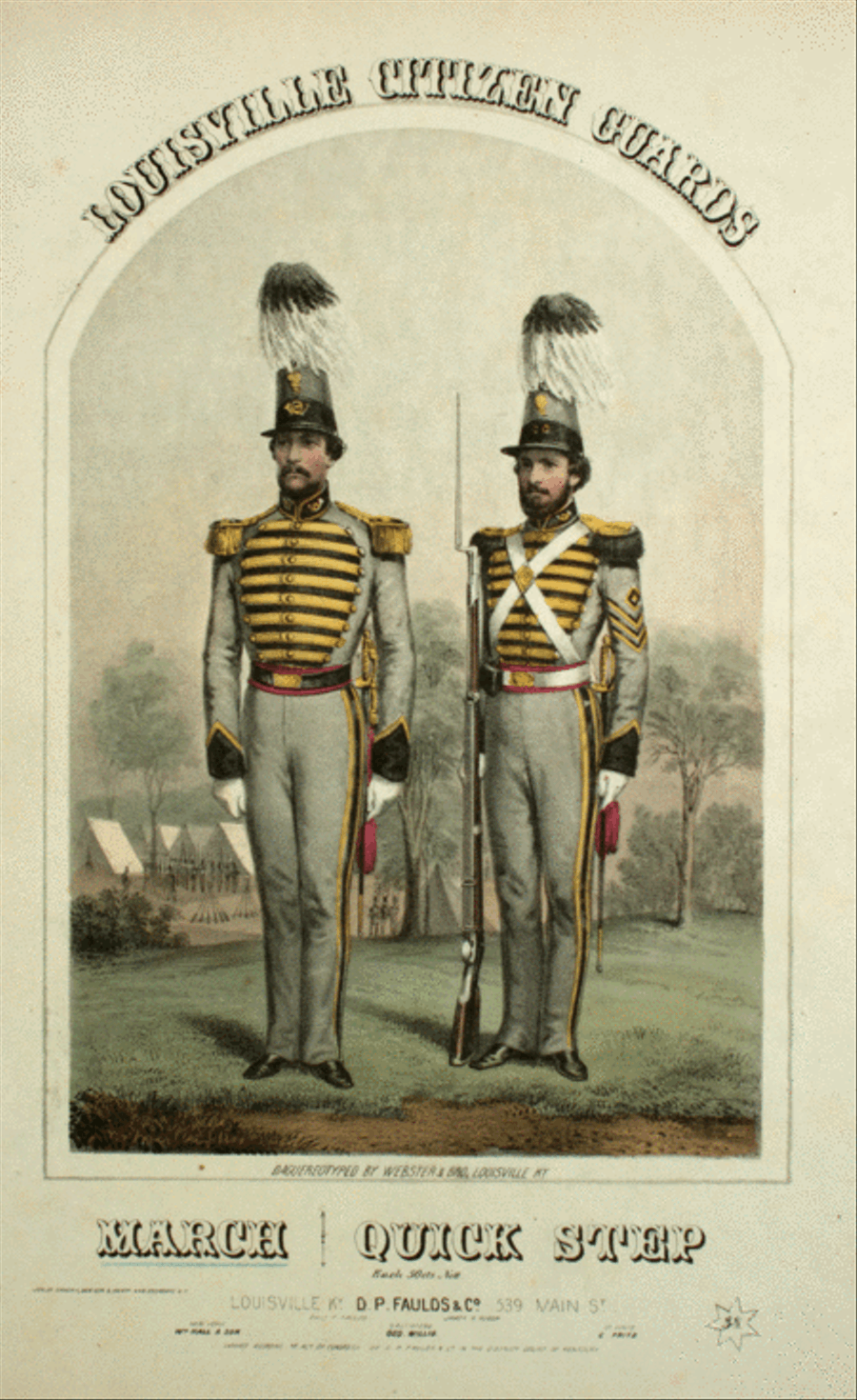 Louisville Citizen Guards March Piano Solo scores gallery preview page 1