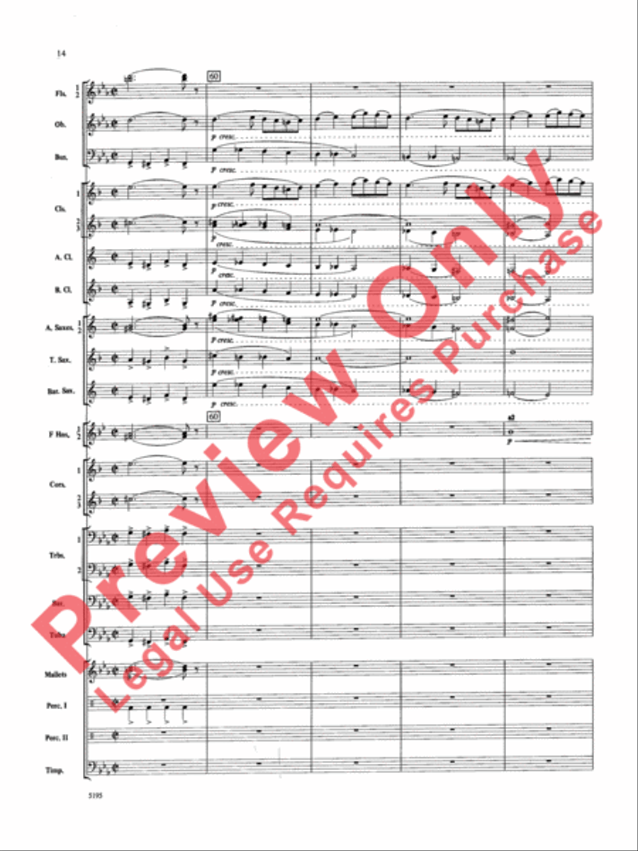 Night on Bald Mountain Concert Band scores gallery preview page 15