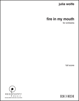 Fire in my Mouth (study score)