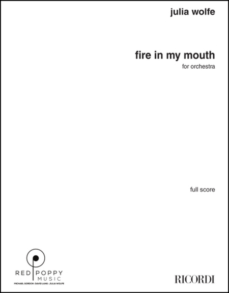 Fire in my Mouth (study score)
