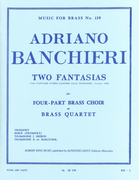 2 Fantasias - Brass Quartet
