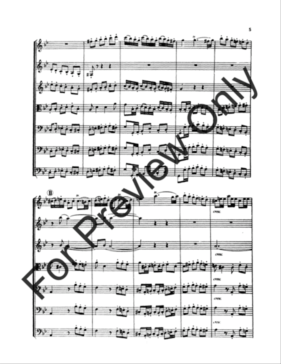Scene and Dance From Marriage Of Figaro B-Flat Clarinet scores gallery preview page 6