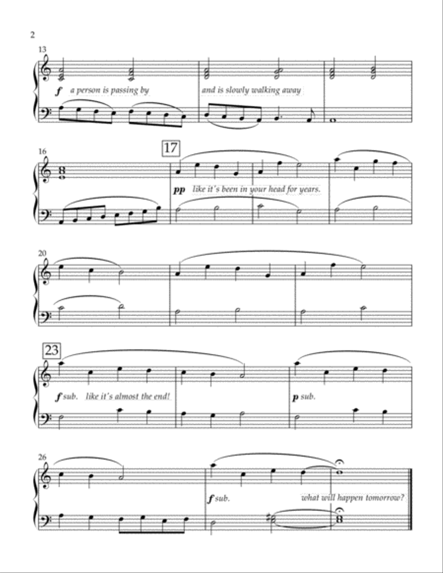 Solitary Confinements (Four Easy Pieces For Piano) - John M. Licari Piano Method scores gallery preview page 4
