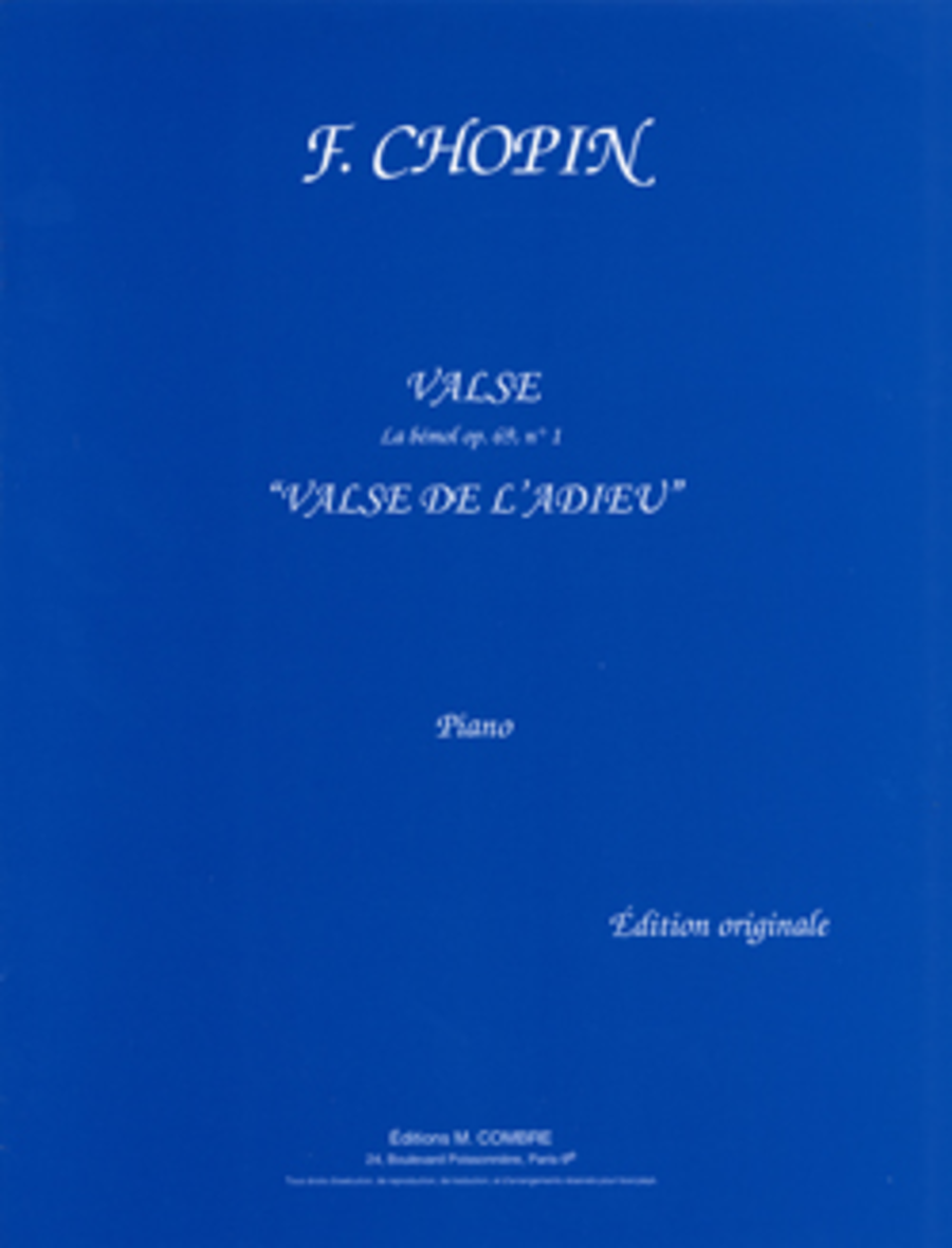 Valse Op. 69 No. 1 L'Adieu