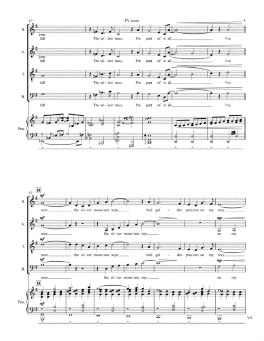 An American Hymn An American Hymn 4-Part scores gallery preview page 5