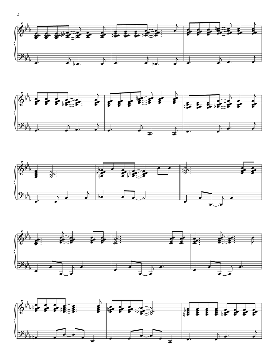 Winter Wonderland Winter Wonderland Piano Solo scores gallery preview page 2