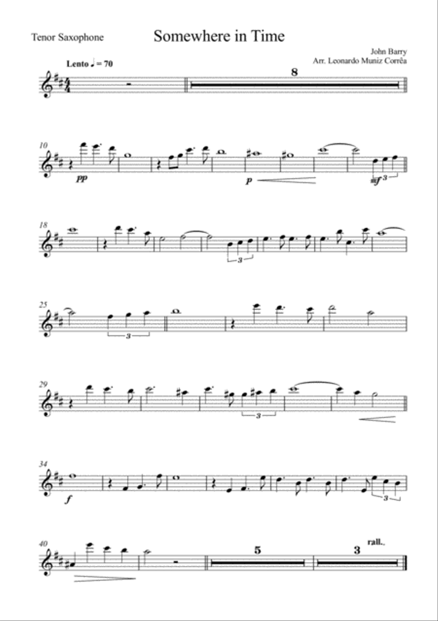 Somewhere In Time Large Ensemble scores gallery preview page 5