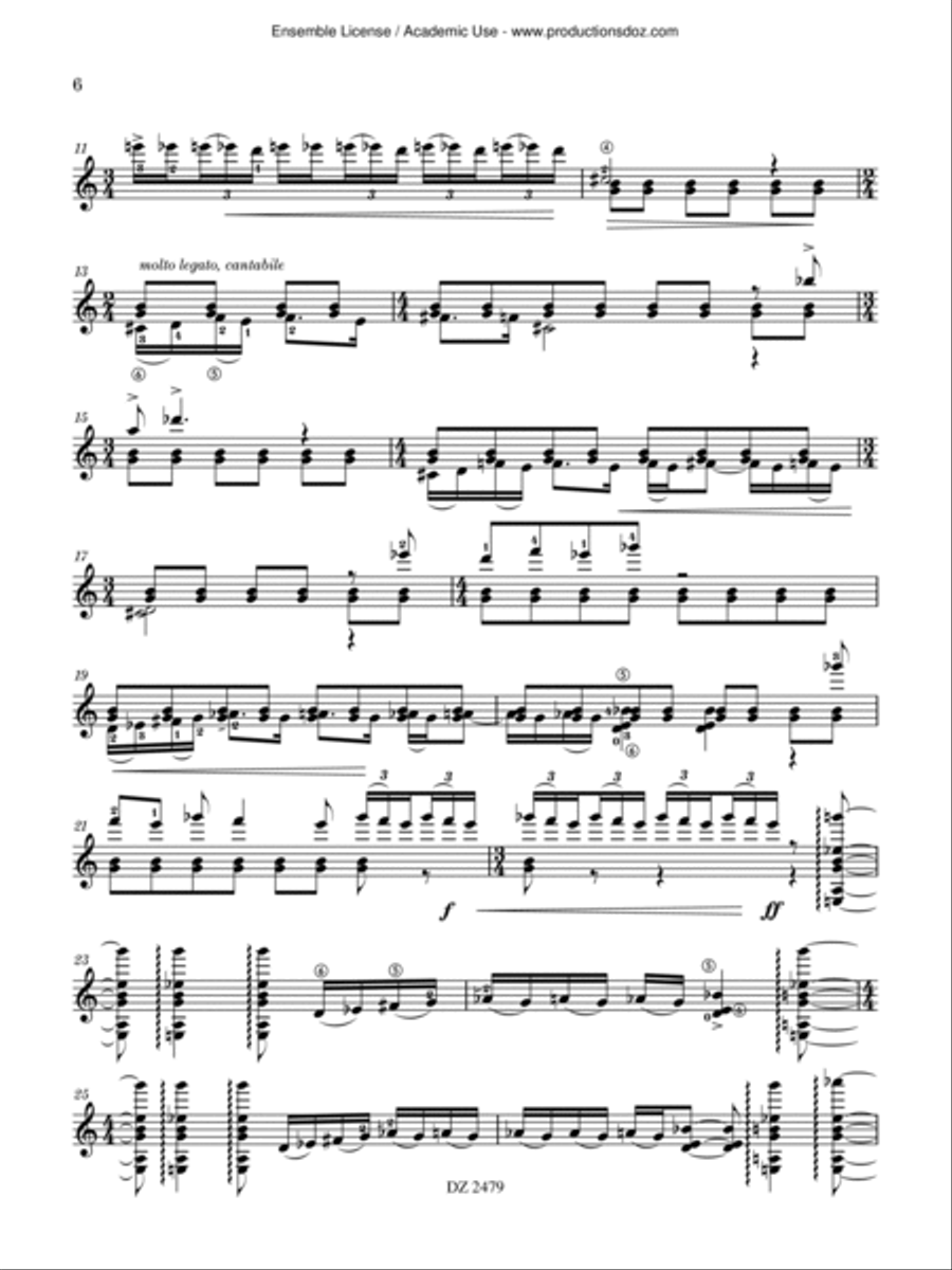 10 Impromptus Classical Guitar scores gallery preview page 6