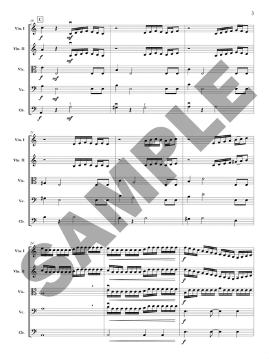 Moonlight on a Stormy Night Orchestra scores gallery preview page 4