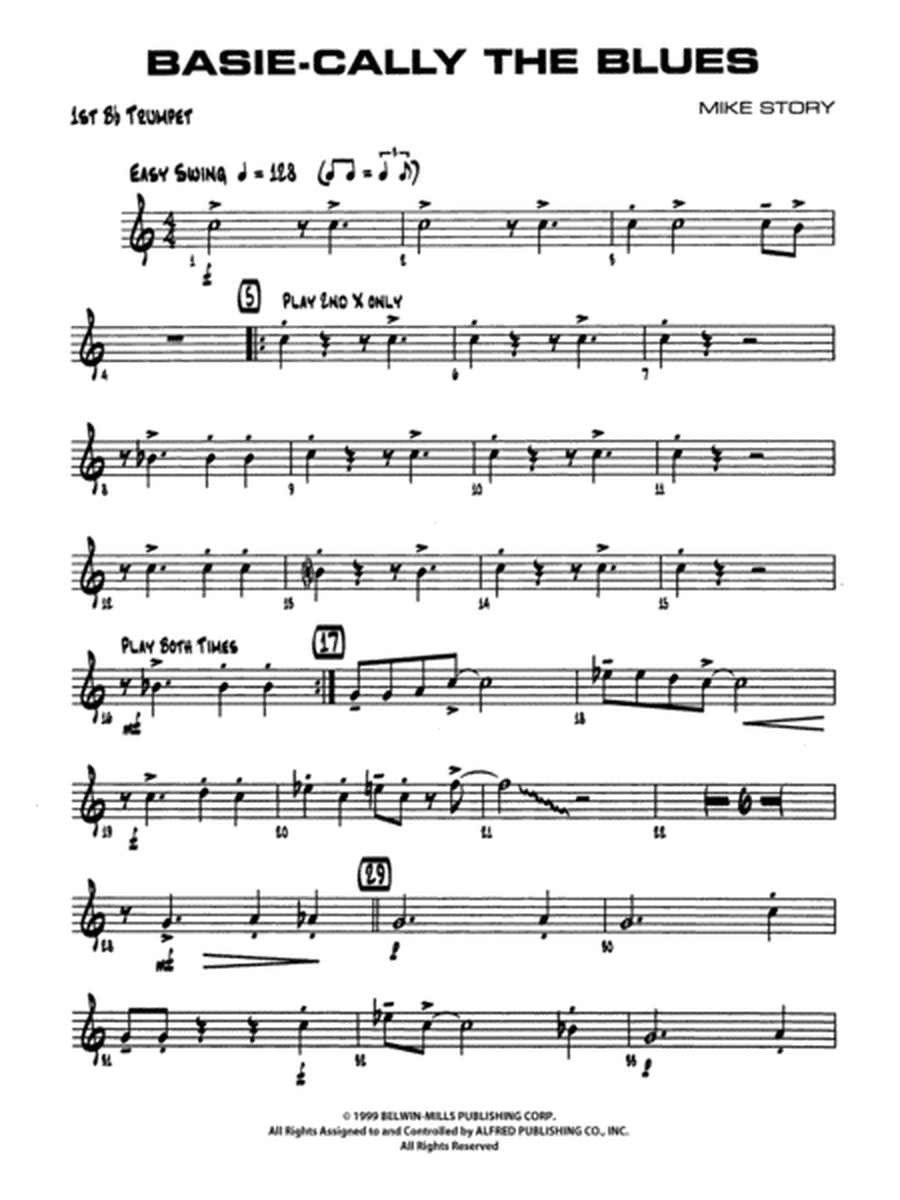 Basie-Cally the Blues: 1st B-flat Trumpet