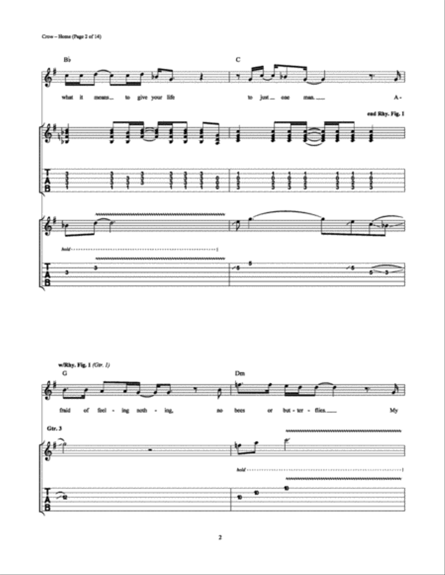 Home Home Electric Guitar scores gallery preview page 2