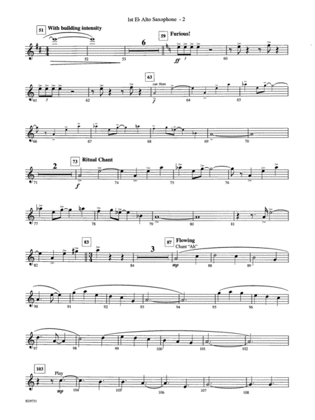Purgatorio (from The Divine Comedy): E-flat Alto Saxophone