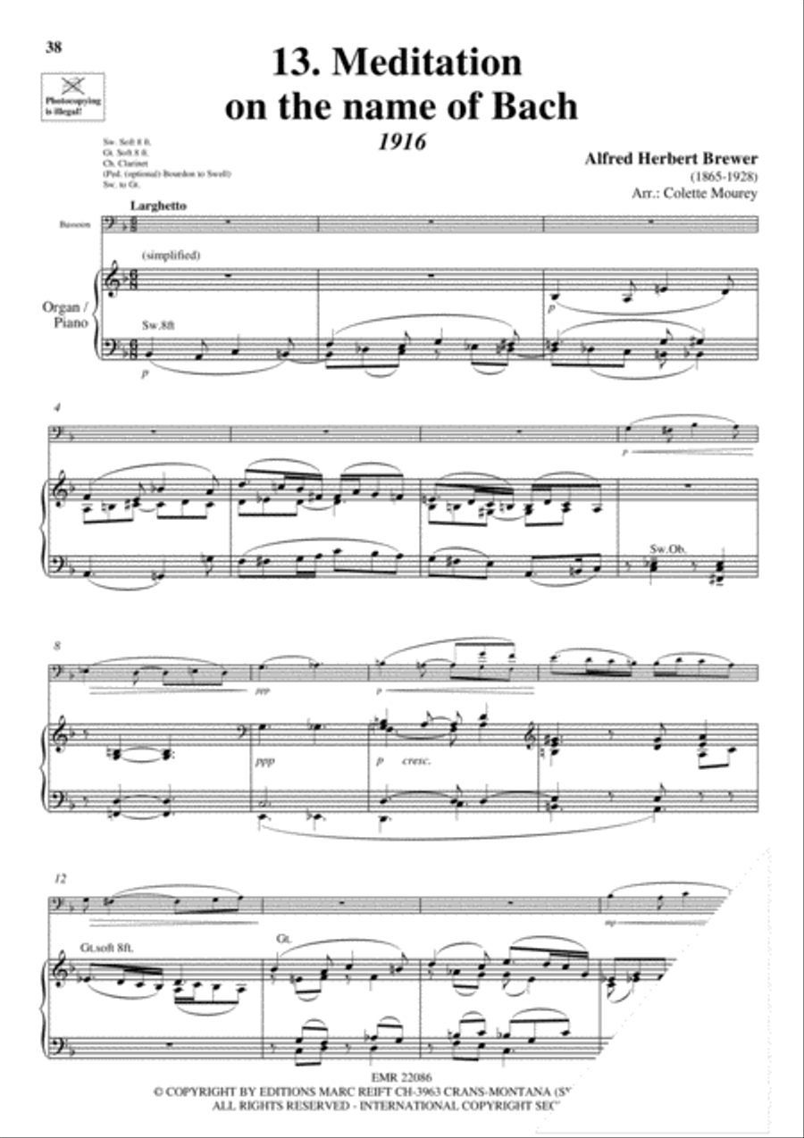 20 Greatest Meditations Bassoon Solo scores gallery preview page 15