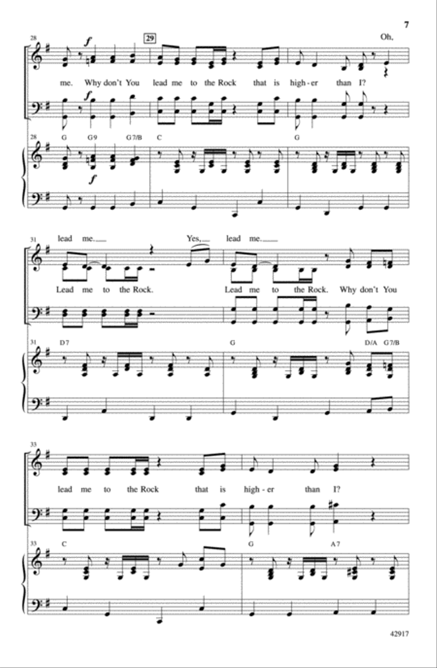 Lead Me to That Rock Choir scores gallery preview page 6