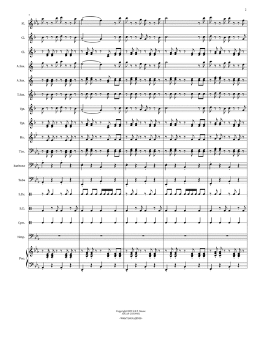 Castle Ridge March Castle Ridge March Concert Band scores gallery preview page 2