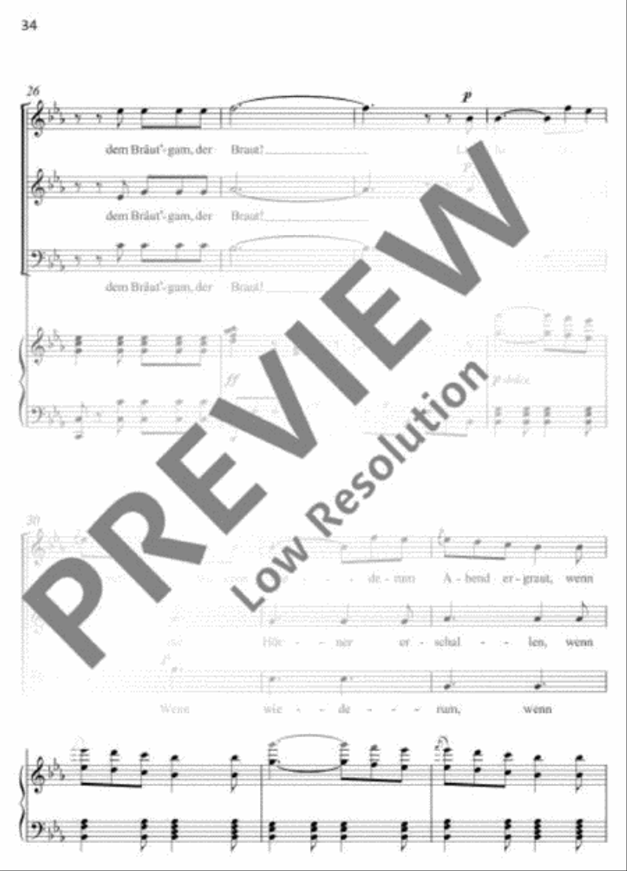 Lasst lustig die Hörner erschallen A Cappella scores gallery preview page 5